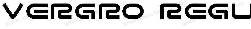 Vergro Regular字体转换